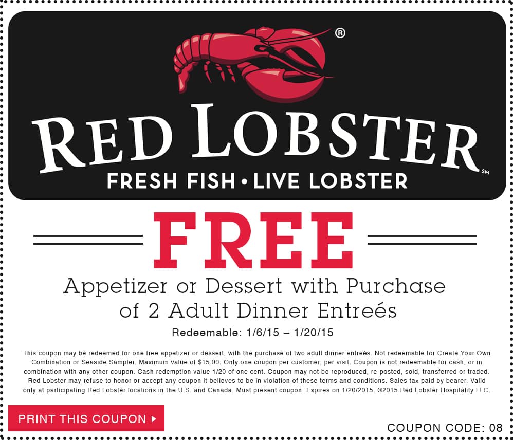 Luscious Savings 4 Off Red Lobster with Printable Coupons