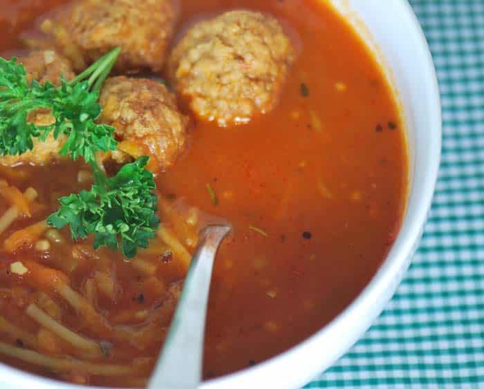 Spaghetti And Meatballs Soup Recipe