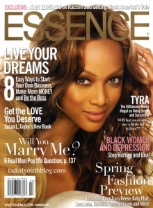 Tyra Banks on the front cover of Essence magazine
