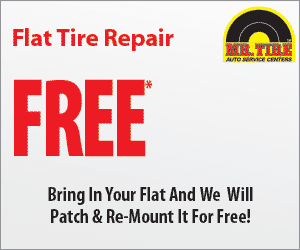 Free Flat Tire Repair with Mr Tire