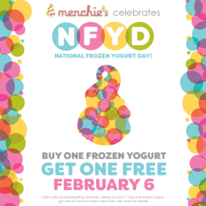 national frozen yogurt day